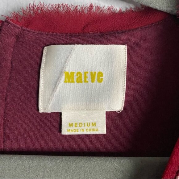 Anthropologie x Maeve Women's Red Dora Shift Dress - Picture 5 of 9